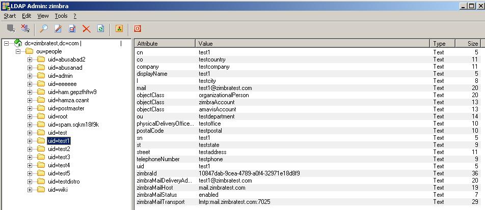 Browsing LDAPAdmin