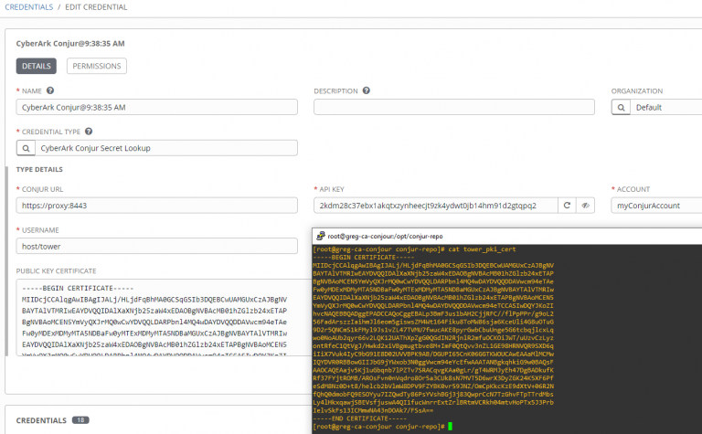 Deploying And Using CyberArk Conjur With Ansible Tower
