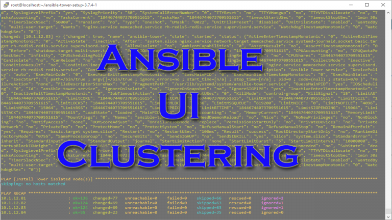 Installing An Ansible Automation Platform Cluster