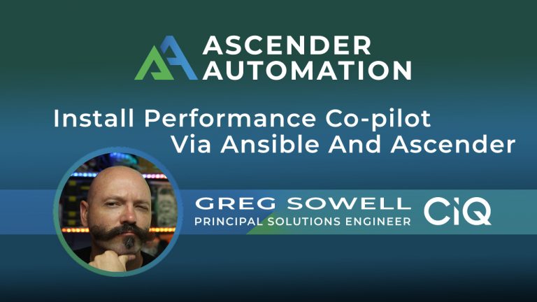 Install Performance Co-pilot Via Ansible And Ascender