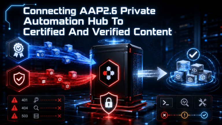 Connecting AAP2.6 Private Automation Hub To Certified And Verified Content